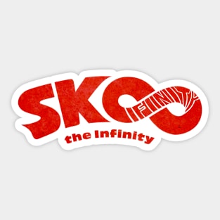 Rusty SK8 Logo (Red) Sticker